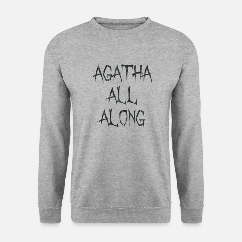 agatha all along - Unisex Pullover - Weißgrau meliert