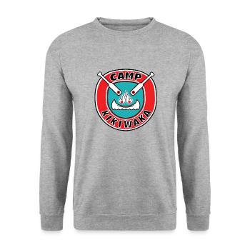 Retro Kikiwaka - Unisex Sweatshirt - salt & pepper - Front - Alina (178cm) & Michal (187cm)