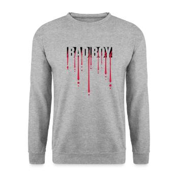 Blood Bad Boy - Sweat-shirt Unisexe - gris chiné - Devant - Alina (178cm) & Michal (187cm)