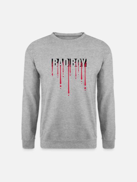 Blut Bad Boy - Unisex Pullover - Weißgrau meliert