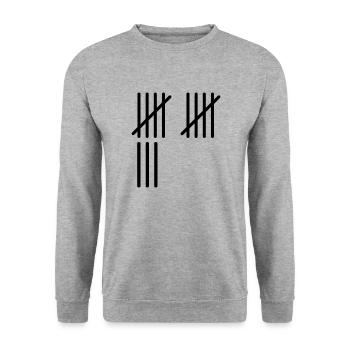 13 Rayures - Sweat-shirt Unisexe - gris chiné - Devant - Alina (178cm) & Michal (187cm)