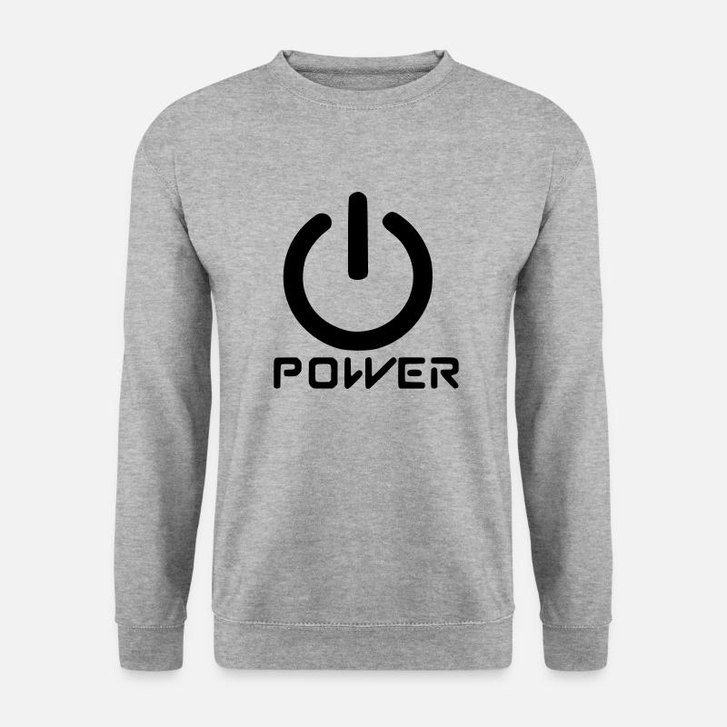 Macht - Unisex Pullover - Weißgrau meliert