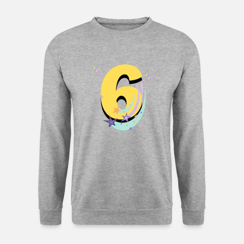 6th birthday (6-year gift) - Unisex Sweatshirt - salt & pepper