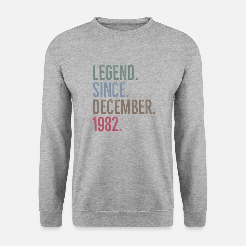 Legend Since December 1982 - Unisex Sweatshirt - salt & pepper