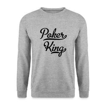 Poker - Sweat-shirt Unisexe - gris chiné - Devant - Alina (178cm) & Michal (187cm)