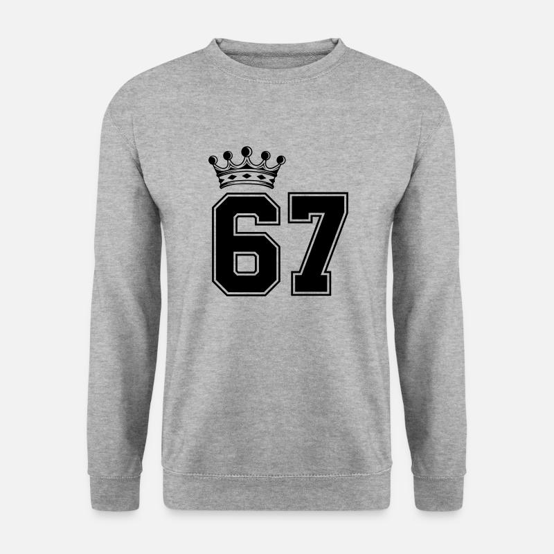 67 crowns - Unisex Sweatshirt - salt & pepper
