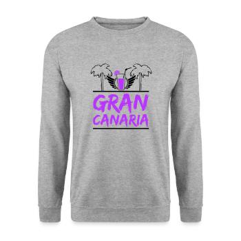 Grande Canarie - Sweat-shirt Unisexe - gris chiné - Devant - Alina (178cm) & Michal (187cm)