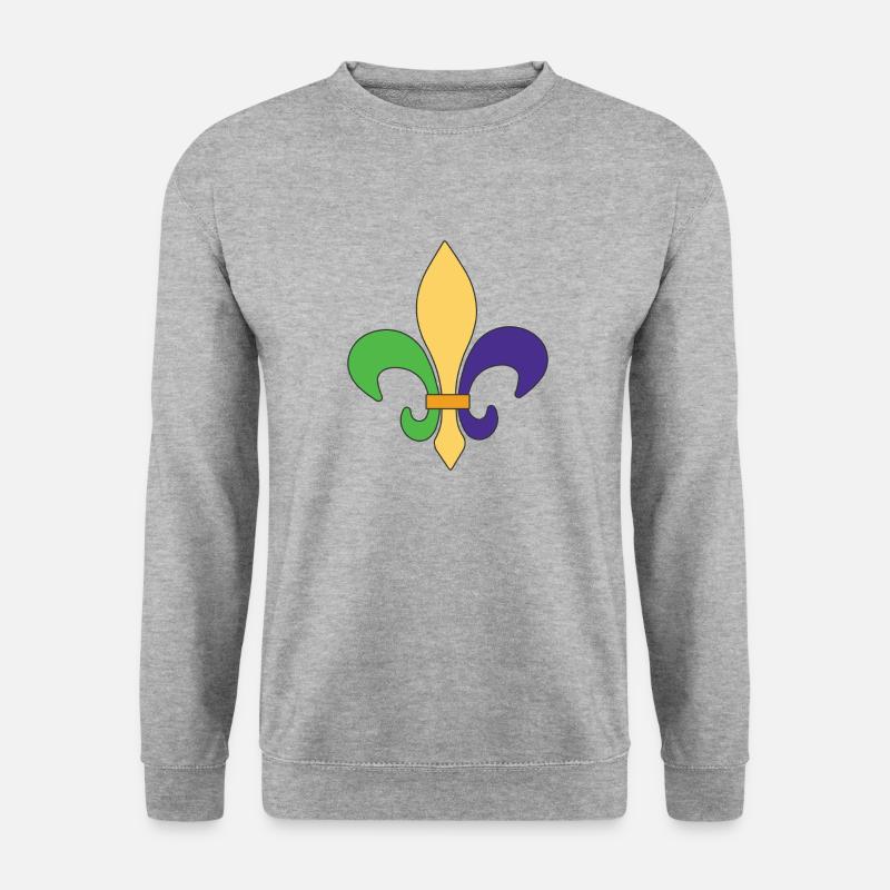Karneval - Unisex Pullover - Weißgrau meliert