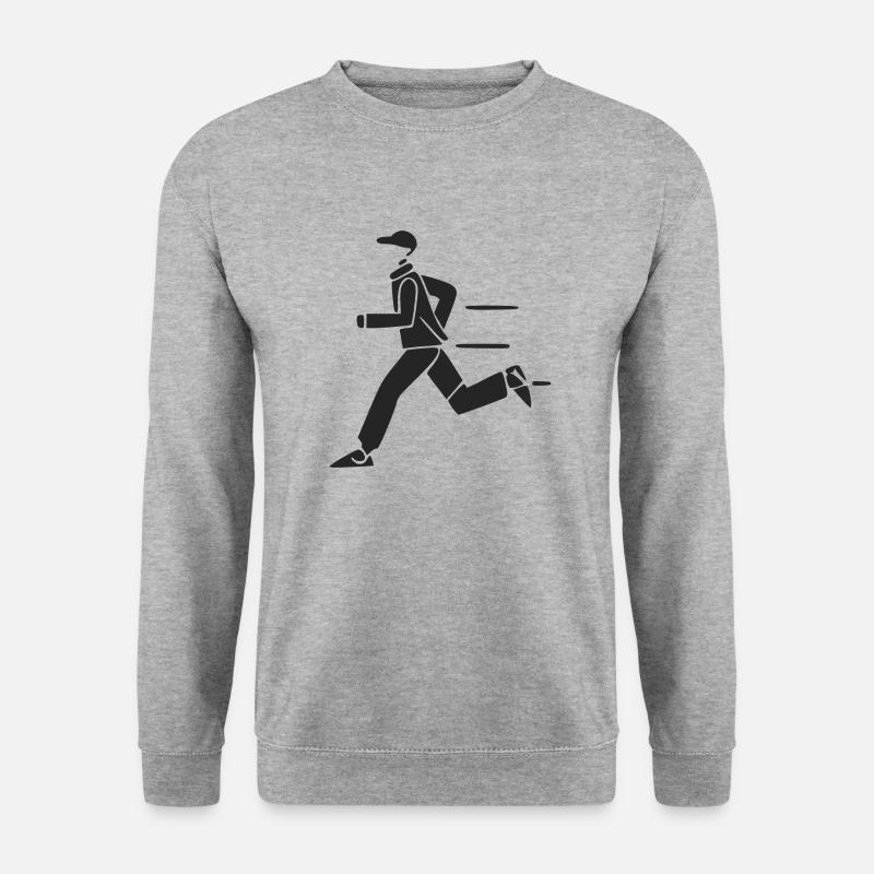 The jogging runner - Unisex Sweatshirt - salt & pepper