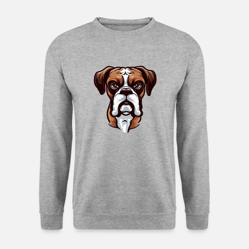 BOXER DOG - Unisex Sweatshirt - salt & pepper