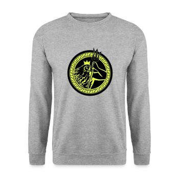 Poseidon Triton - Unisex Sweatshirt - salt & pepper - Front - Alina (178cm) & Michal (187cm)