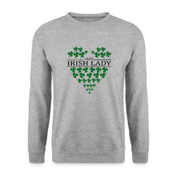Dancing Dance Music - Unisex Pullover - Weißgrau meliert - Vorne - Alina (178cm) & Michal (187cm)