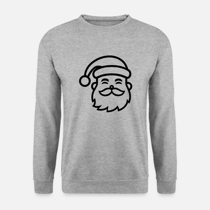 Kleiner Weihnachtsmann - Unisex Pullover - Weißgrau meliert