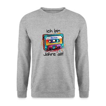 mixtape 3 - Unisex Pullover - Weißgrau meliert - Vorne - Alina (178cm) & Michal (187cm)