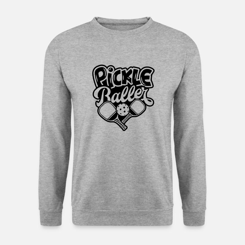 Pickleball - Unisex Pullover - Weißgrau meliert
