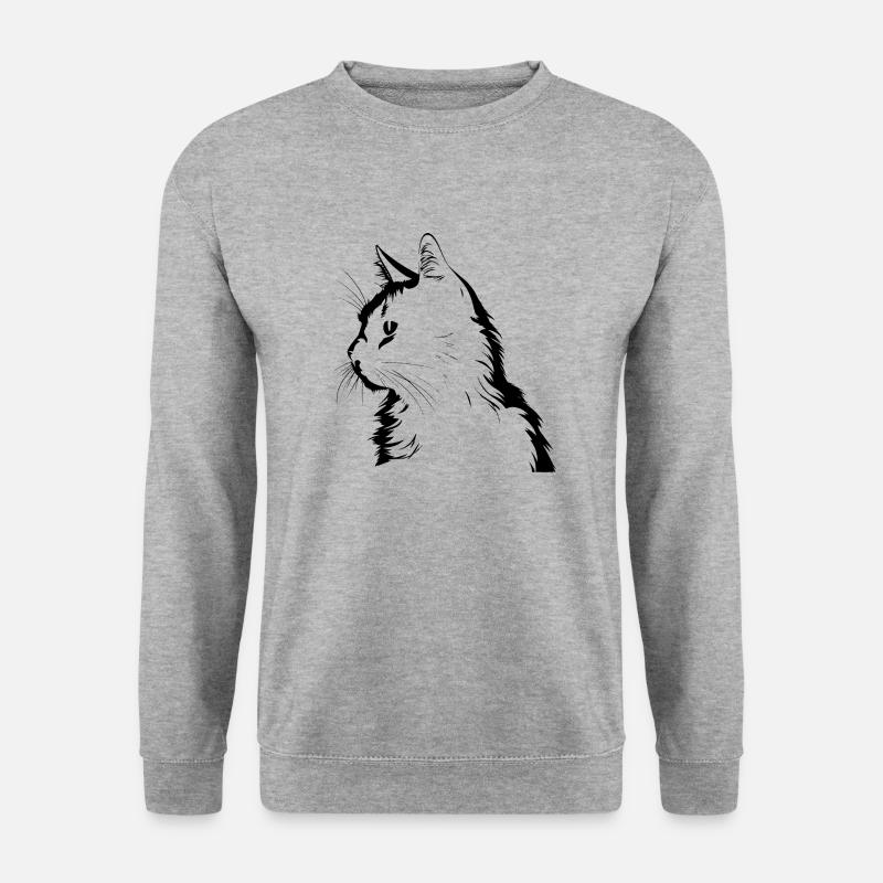 Cat, Cat Motif - Unisex Sweatshirt - salt & pepper