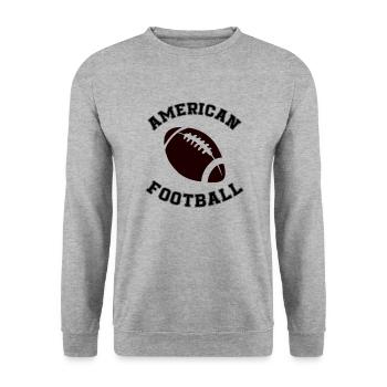 Football américain - Sweat-shirt Unisexe - gris chiné - Devant - Alina (178cm) & Michal (187cm)