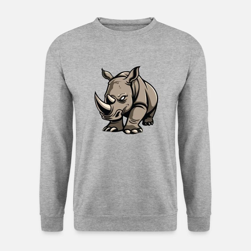 rhinoceros - Unisex Sweatshirt - salt & pepper