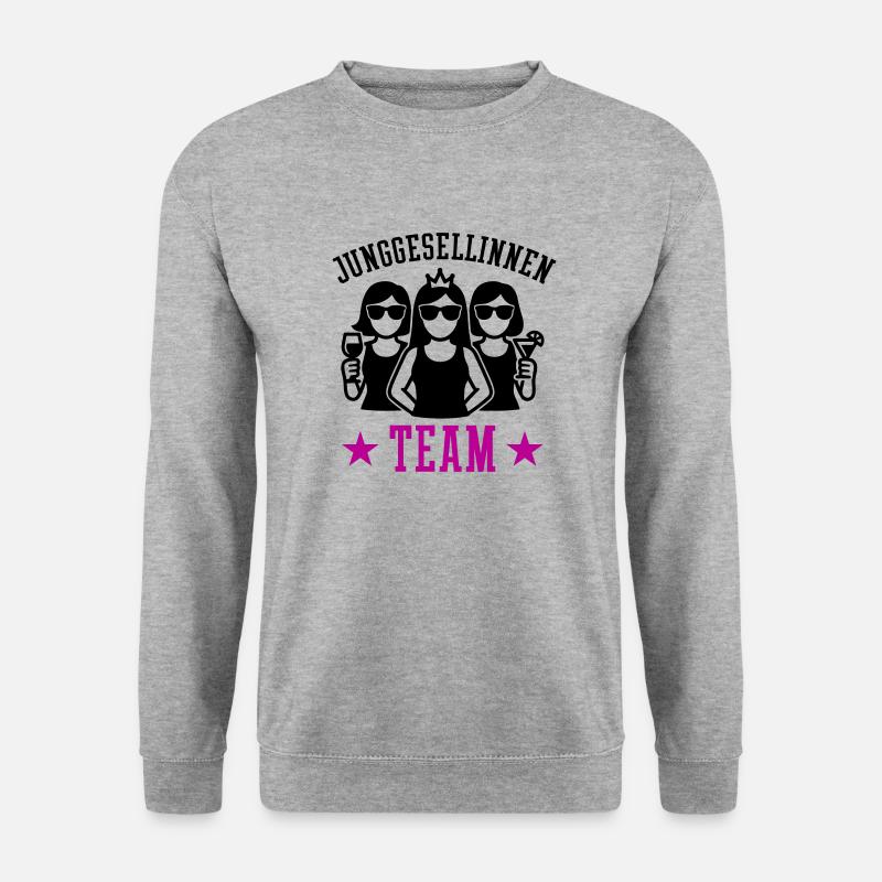 Junggesellinnen Team Jga - Unisex Pullover - Weißgrau meliert