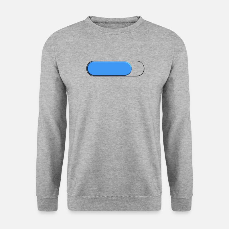 Spur Petite bleu (Beladung) - Unisex Pullover - Weißgrau meliert