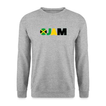 Jamaika - Unisex Pullover - Weißgrau meliert - Vorne - Alina (178cm) & Michal (187cm)