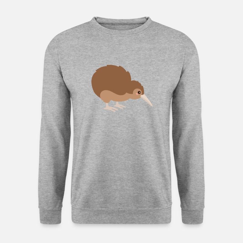 Kiwi - Unisex Pullover - Weißgrau meliert