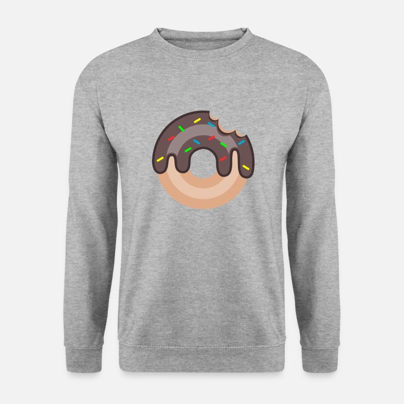 Donut - Unisex Pullover - Weißgrau meliert