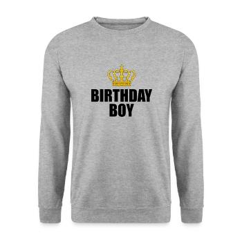 Idée cadeau anniversaire garçon anniversaire garçon - Sweat-shirt Unisexe - gris chiné - Devant - Alina (178cm) & Michal (187cm)