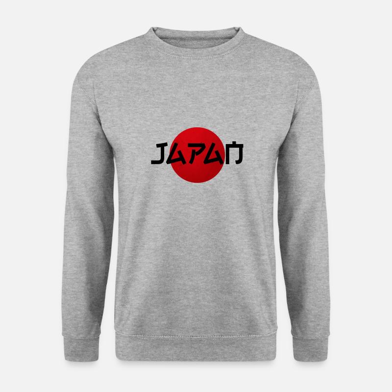 JAPAN JDM Tokyo Asien - Unisex Pullover - Weißgrau meliert
