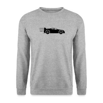 Voitures de sport et courses - Sweat-shirt Unisexe - gris chiné - Devant - Alina (178cm) & Michal (187cm)