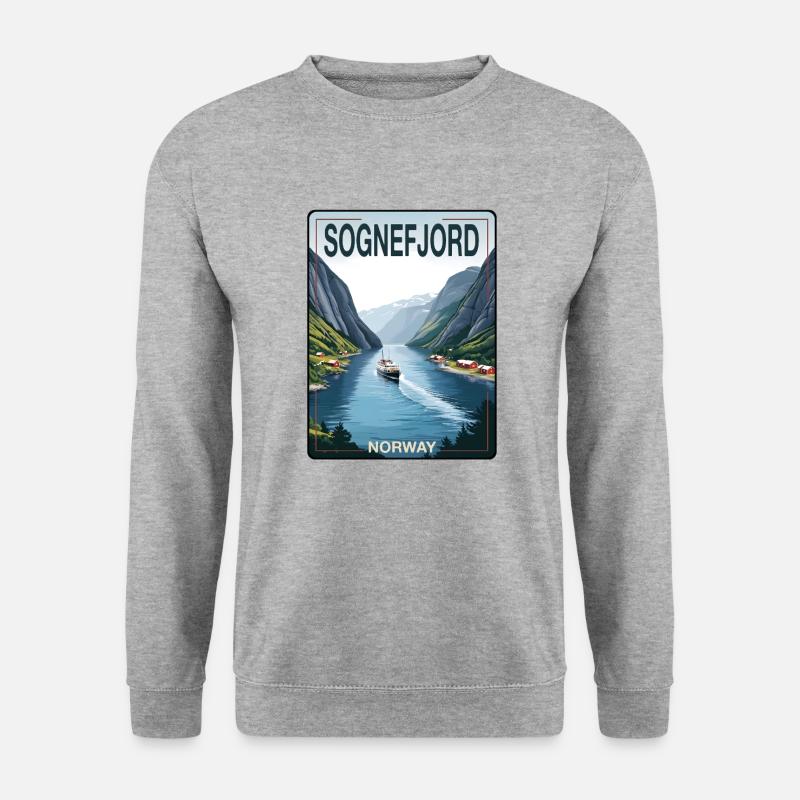 Sognefjord - Unisex Sweatshirt - salt & pepper