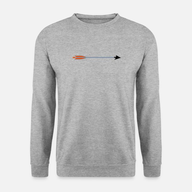 mittelalterliche Bogenschießen Pfeil Broadhead von - Unisex Pullover - Weißgrau meliert