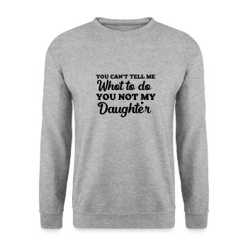 Si vous le rêvez, vous pouvez le faire citer une femme - Sweat-shirt Unisexe - gris chiné - Devant - Alina (178cm) & Michal (187cm)