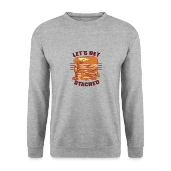Cadeau de pile de bonbons pour ceux qui ont la dent sucrée - Sweat-shirt Unisexe - gris chiné - Devant - Alina (178cm) & Michal (187cm)