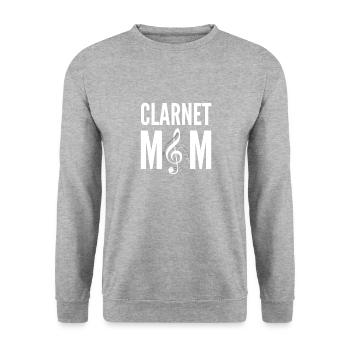 Was? durchdachtes Fischbarsch-Angelgeschenk - Unisex Pullover - Weißgrau meliert - Vorne - Alina (178cm) & Michal (187cm)