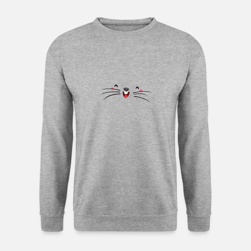 Cute White Mole Face - Unisex Sweatshirt - salt & pepper