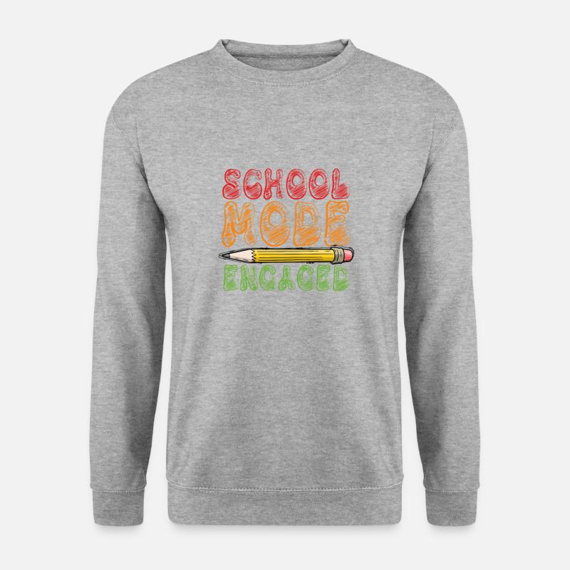 School Mode Enabled White - Unisex Sweatshirt - salt & pepper