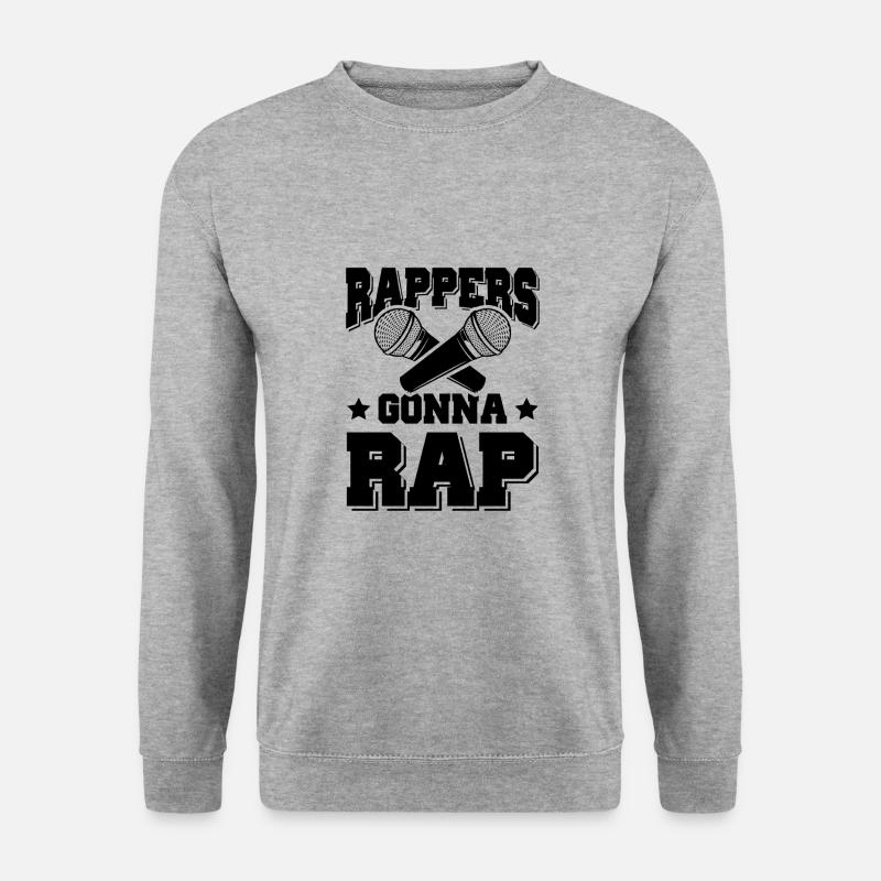 Rappers Rap - Unisex Pullover - Weißgrau meliert