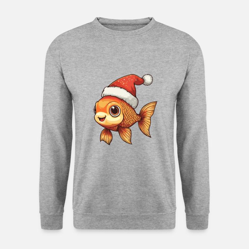 Goldfish Christmas Comic - Unisex Sweatshirt - salt & pepper