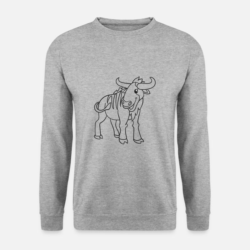 Wildebeest, wildebeest, gift, gift idea - Unisex Sweatshirt - salt & pepper