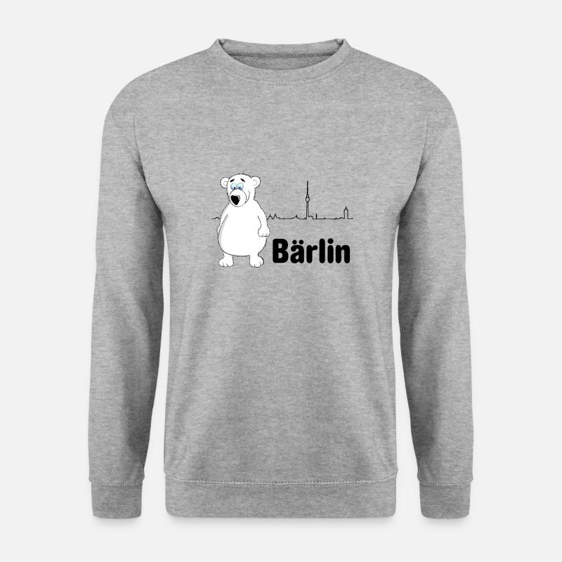 Berlin with Berlin Bear = Bärlin - Unisex Sweatshirt - salt & pepper