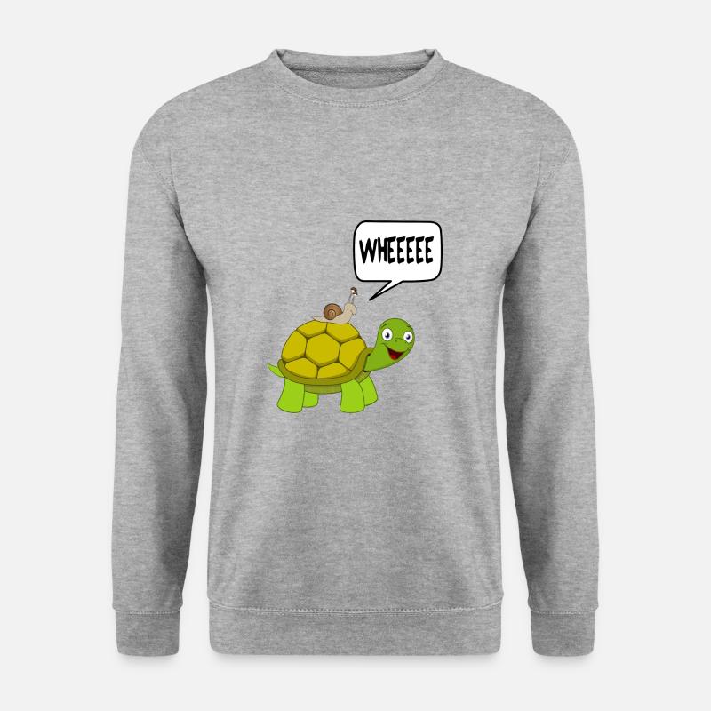 WHEEEE snail - Unisex Sweatshirt - salt & pepper
