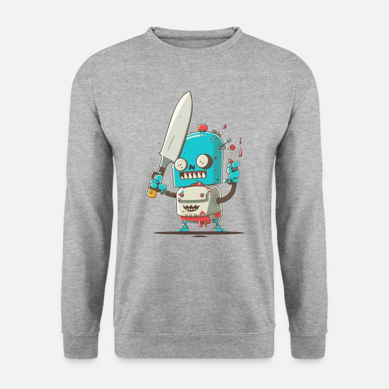 Einen Sturm kochen - Unisex Pullover - Weißgrau meliert
