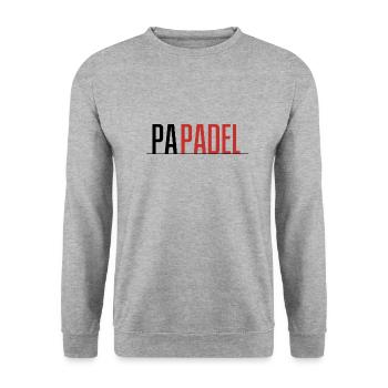 PaPadel PaPadel - Sweat-shirt Unisexe - gris chiné - Devant - Alina (178cm) & Michal (187cm)