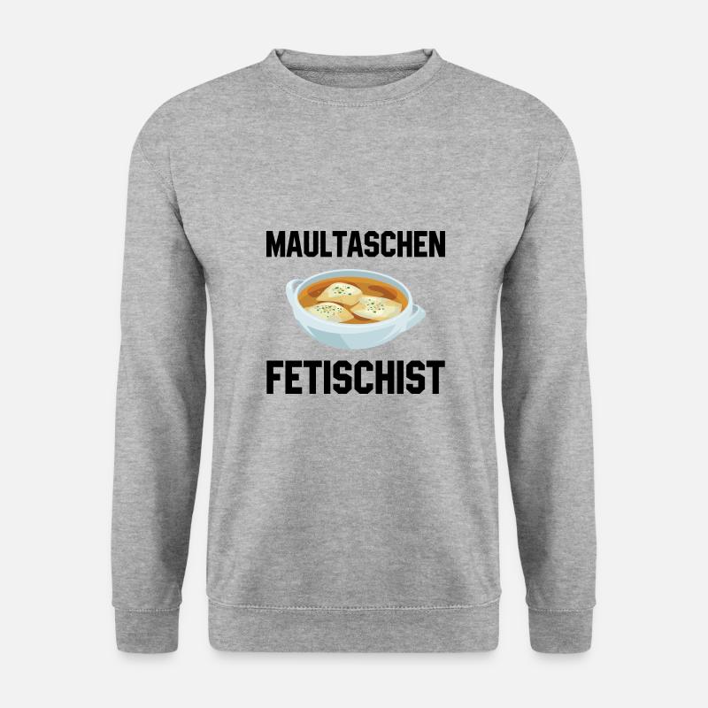 Maultaschen - Unisex Pullover - Weißgrau meliert