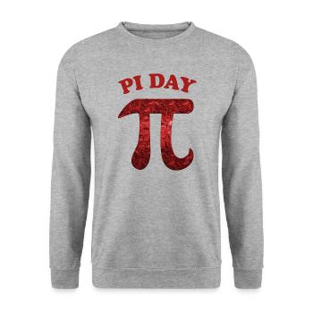 Pi Jour - Sweat-shirt Unisexe - gris chiné - Devant - Alina (178cm) & Michal (187cm)