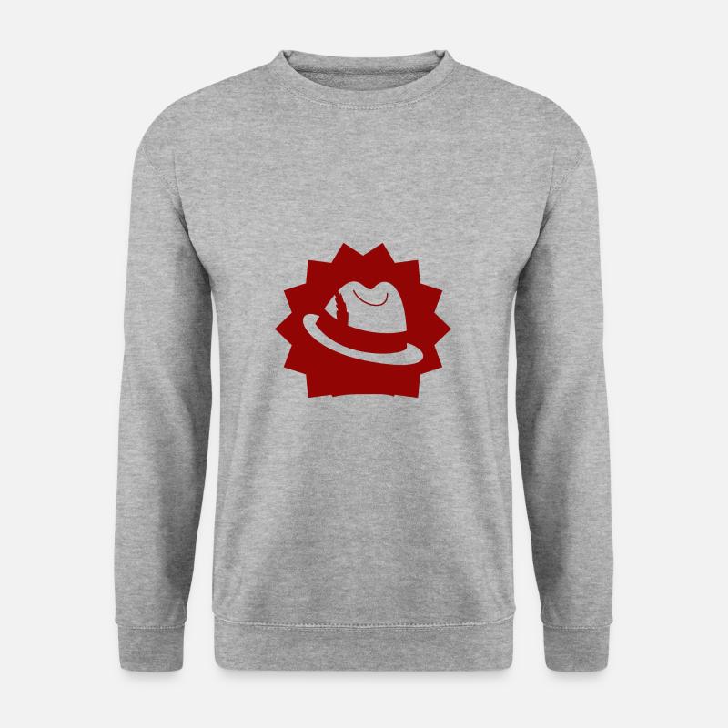 Hut - Unisex Pullover - Weißgrau meliert