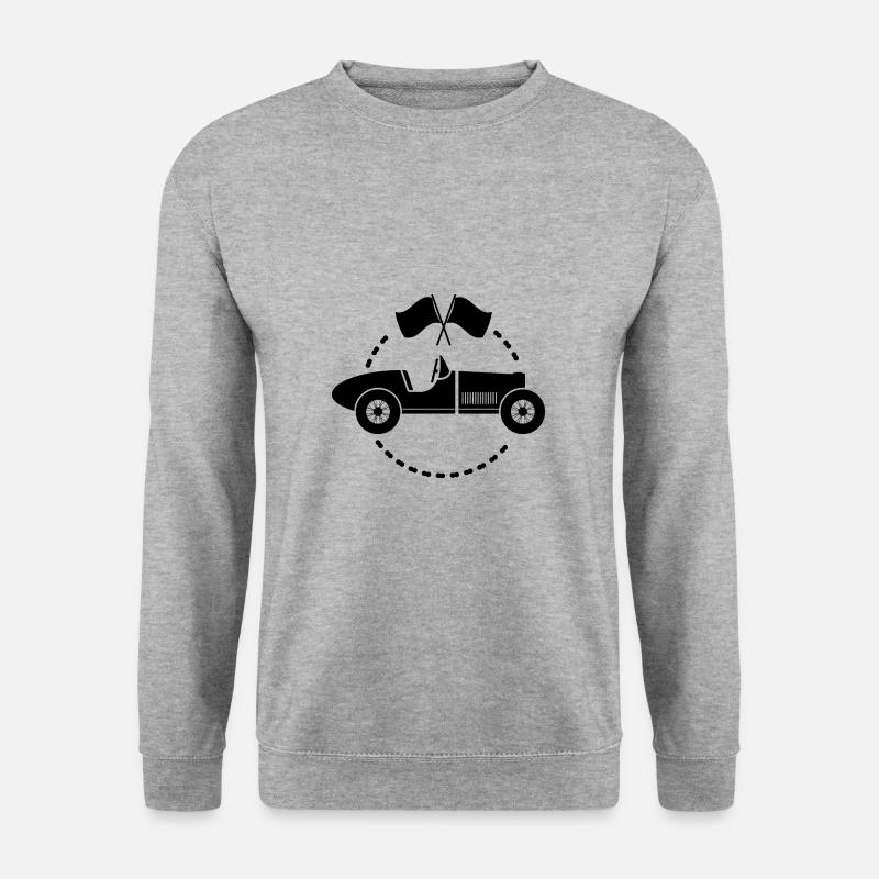 Oldtimer - Auto Nostalgisch Fahrzeuge - Unisex Pullover - Weißgrau meliert