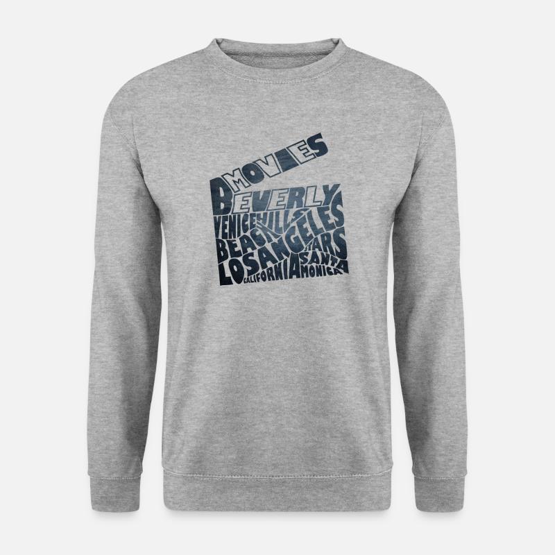Los Angeles - Unisex Pullover - Weißgrau meliert