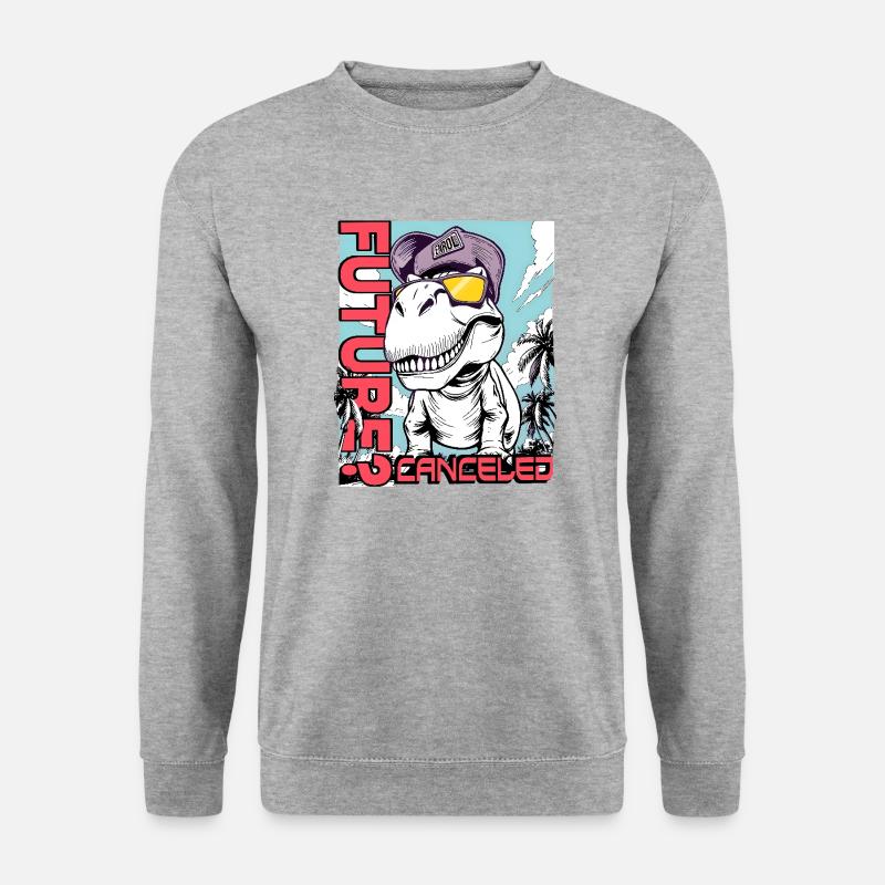 Future Canceled – EnrolDesign T-Rex Style - Unisex Sweatshirt - salt & pepper